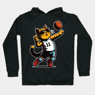 Volleyball Cat - Cat Sport Design Hoodie